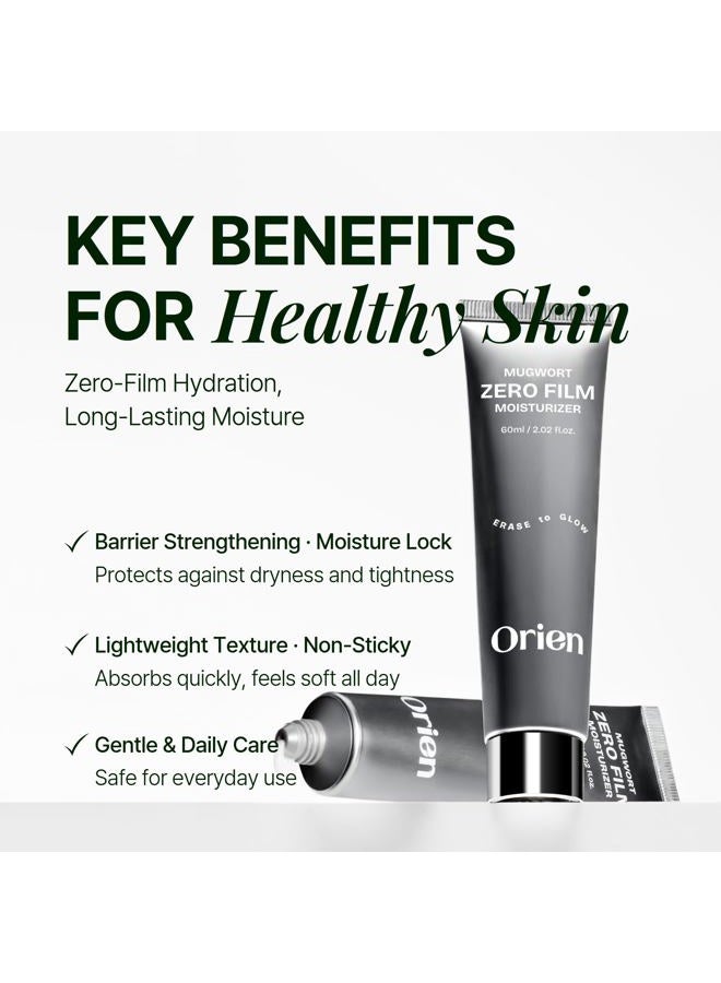 Orien Mugwort Zero Film Moisturizer 60ml Niacinamide 2% panthenol glycerin adenosine - Image 2